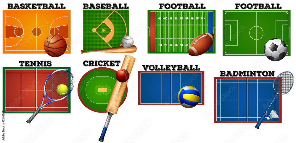 Sport courts and equipment
