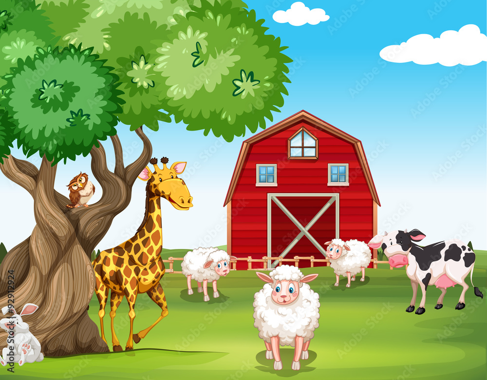 农场动物和野生动物