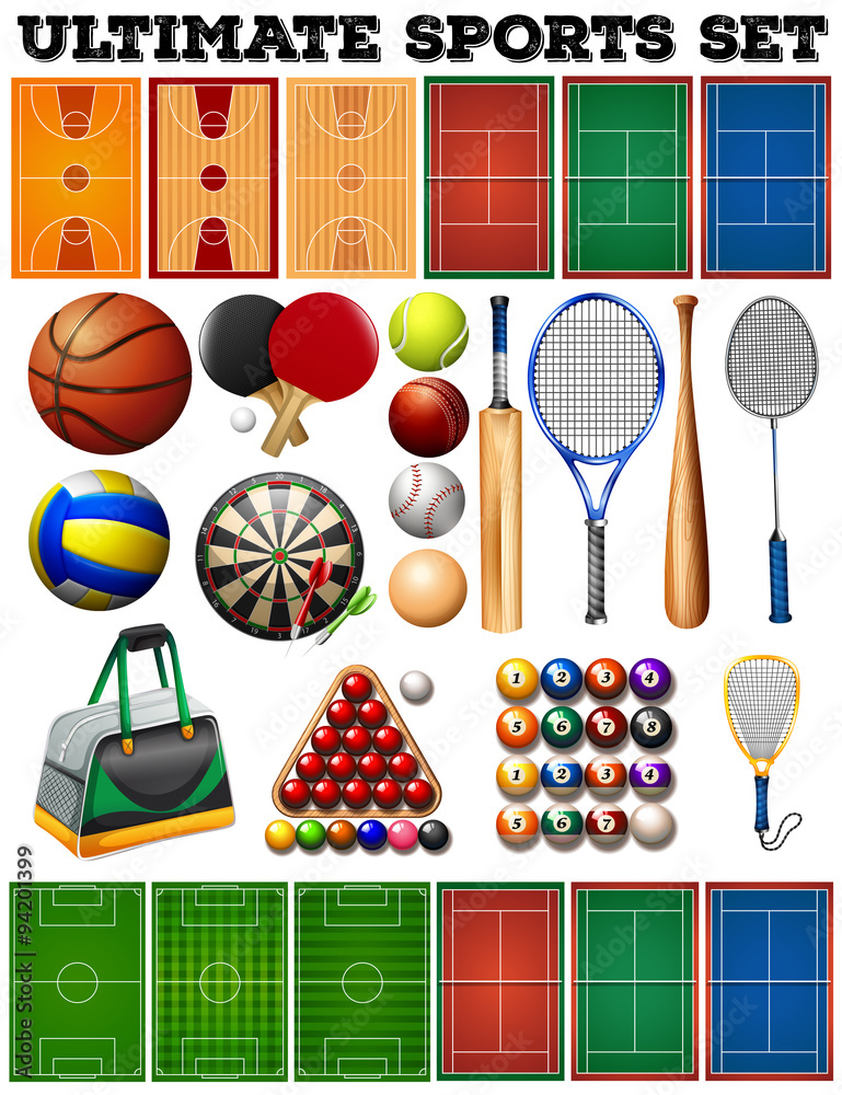 Sport equipments and courts