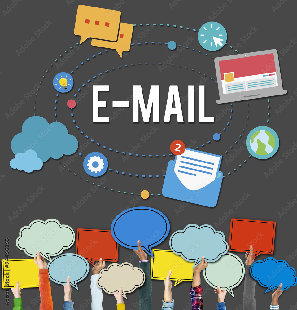 电子邮件信息连接概念