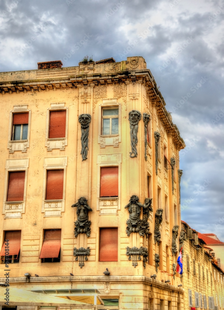 Buildings in the historic centre of Split - Croatia