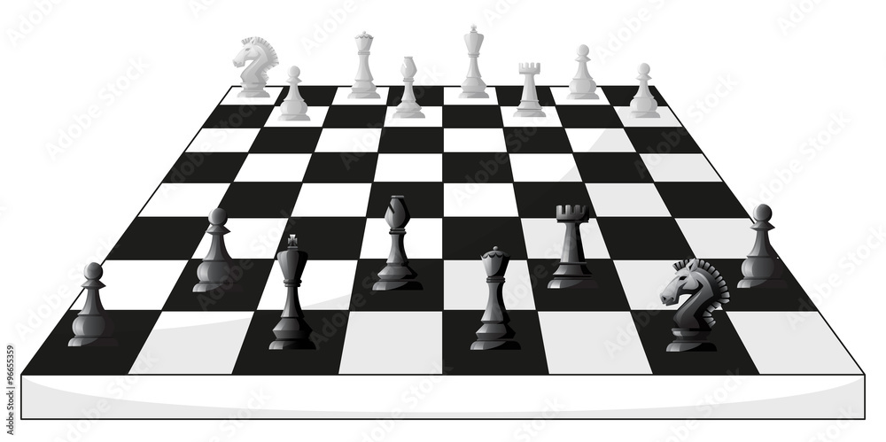 黑白象棋的棋盘游戏