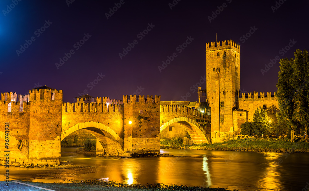 意大利维罗纳的Castel Vecchio大桥
