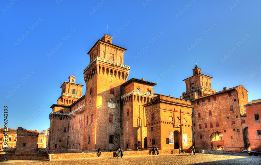 意大利费拉拉的Estense城堡或圣米歇尔城堡