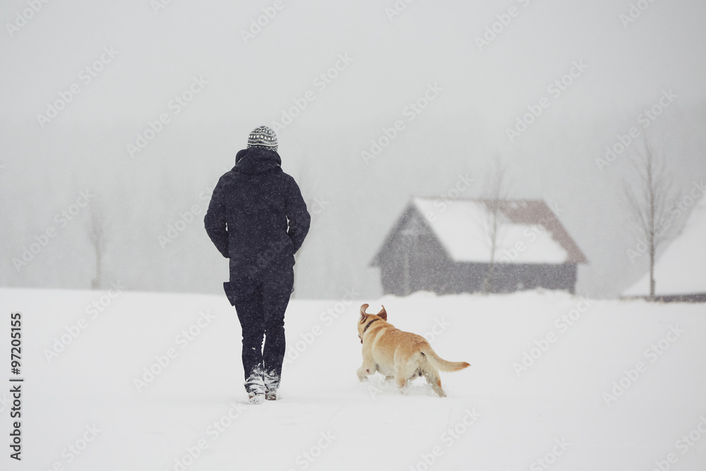 冬季漫步