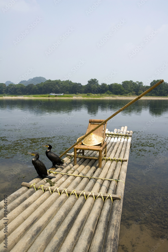 Raft on the Lijiang River