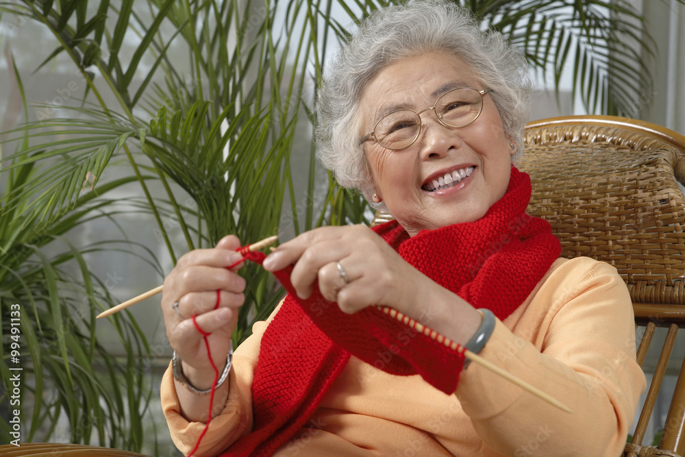 祖母针织围巾