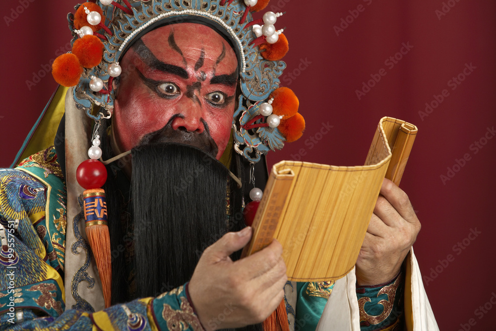 中国古代京剧将军光公，代表保护和财富
