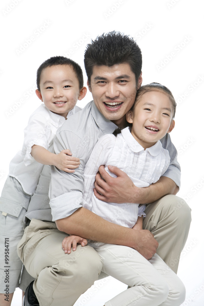 父亲、儿子和女儿的肖像