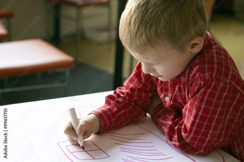Boy Drawing Picture
