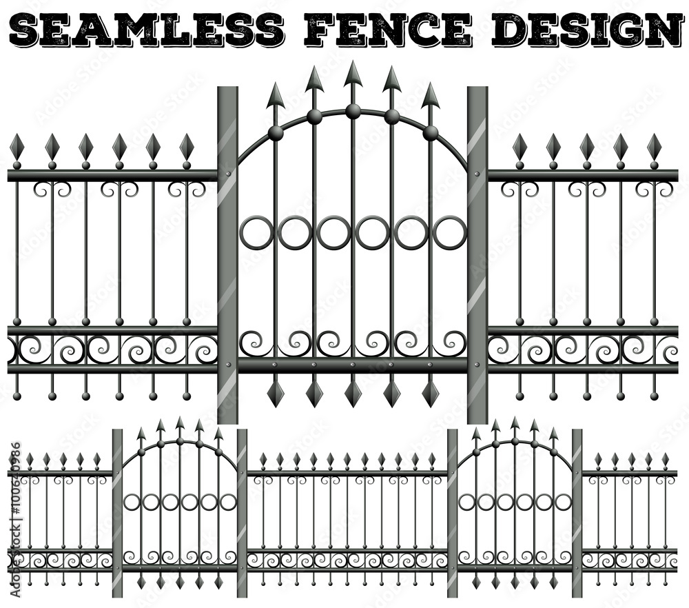 无缝金属围栏设计