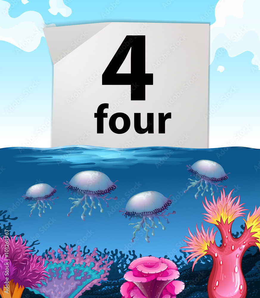 四号和水下水母