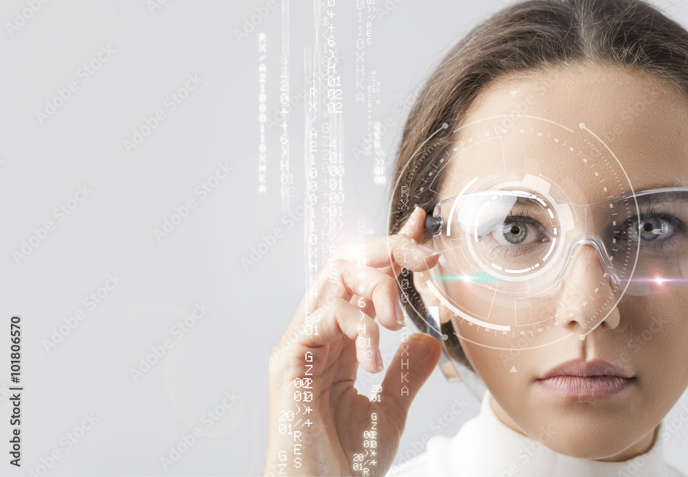 未来主义智能眼镜