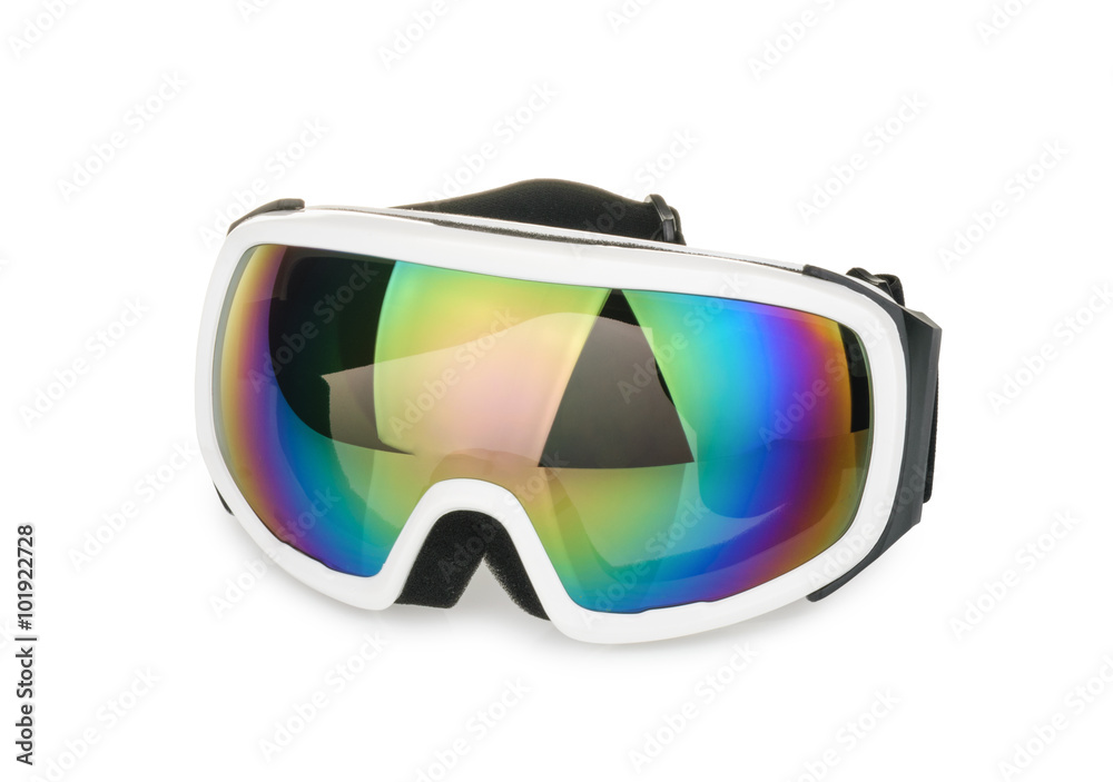 ski goggles isolated on white