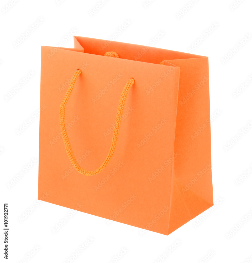 橙色纸袋