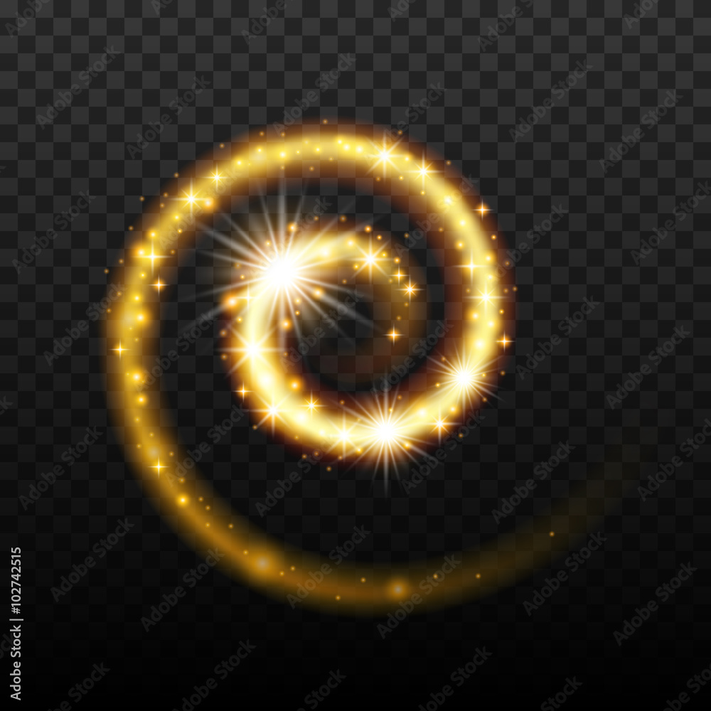魔幻灯光效果闪亮的螺旋背景。
