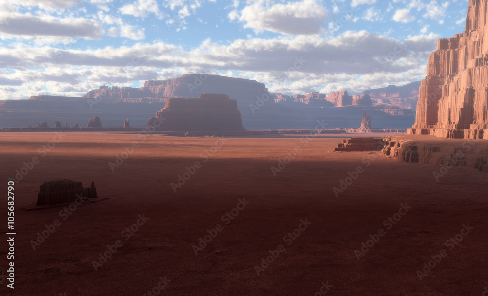 3D梦幻沙漠景观
