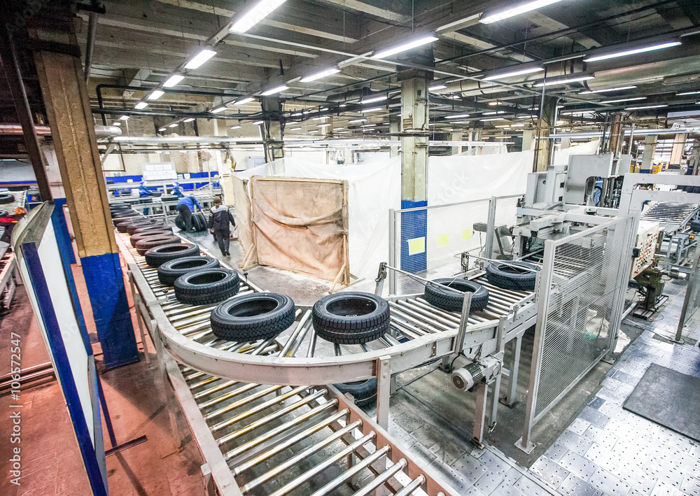 光明新工厂轮胎生产输送机