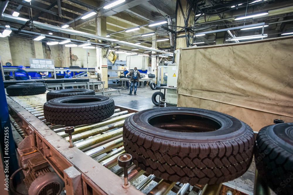 光明工厂轮胎生产输送机