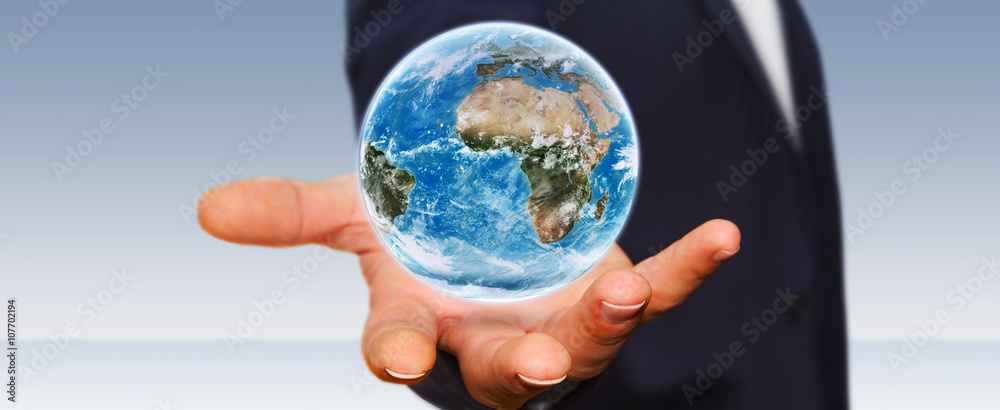 人类将地球握在手中