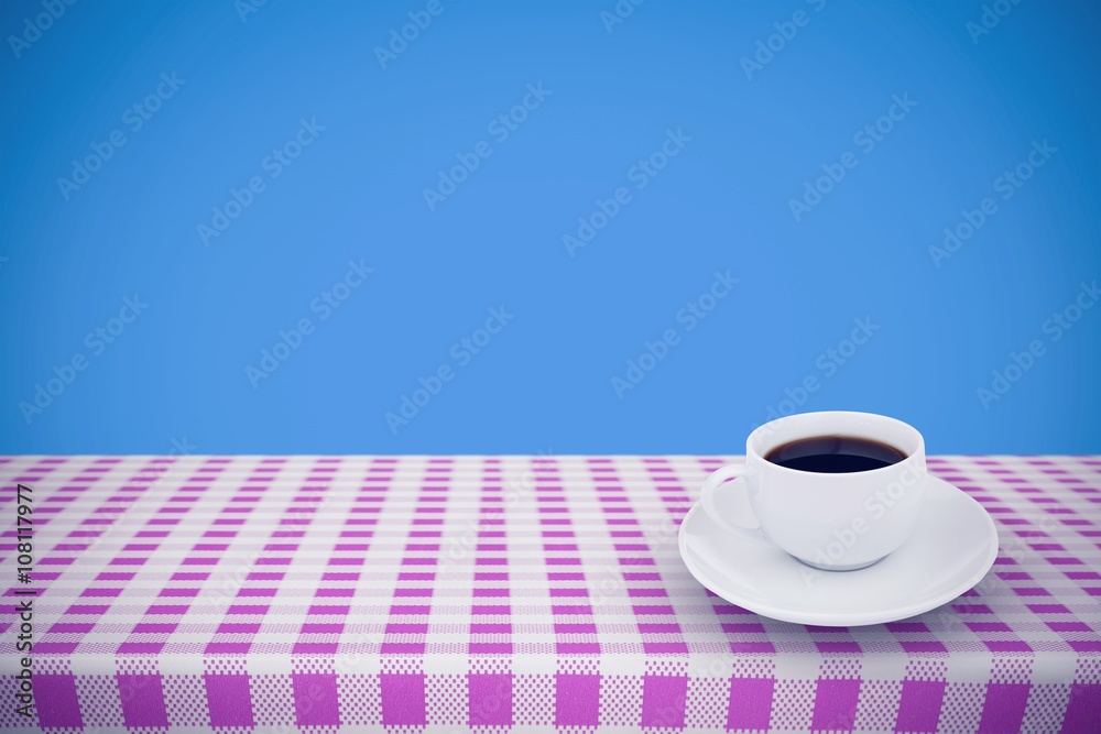 Composite image of cup of coffee