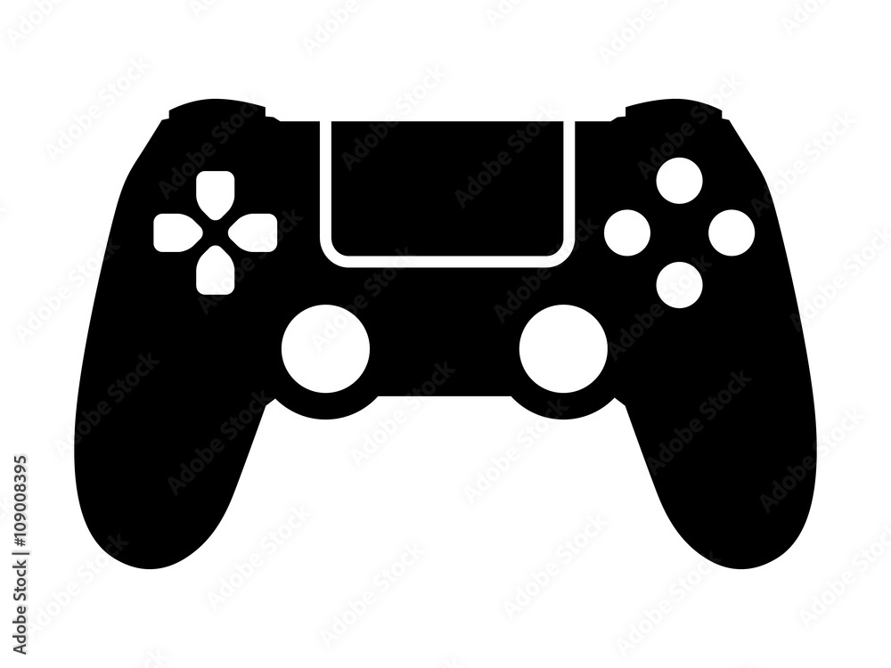 应用程序和网站的视频游戏控制器/游戏板平面图标