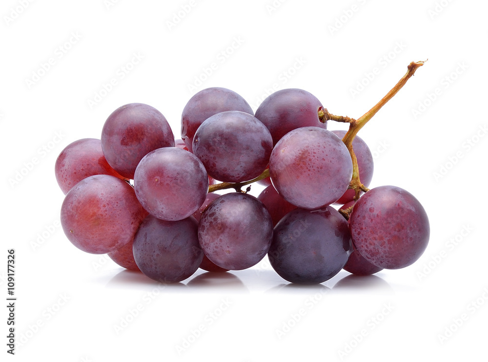 白葡萄上分离的红葡萄