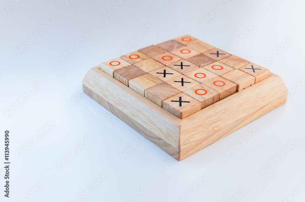 Wooden games for education and intelligence development