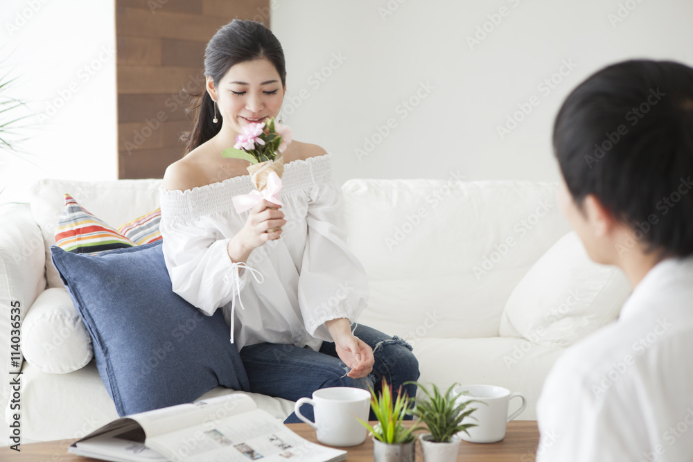 女性愿意收到一束鲜花