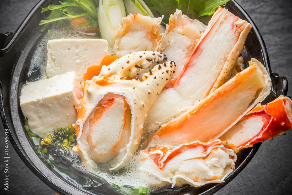 かに鍋　 Crab hot potpan Japanese food