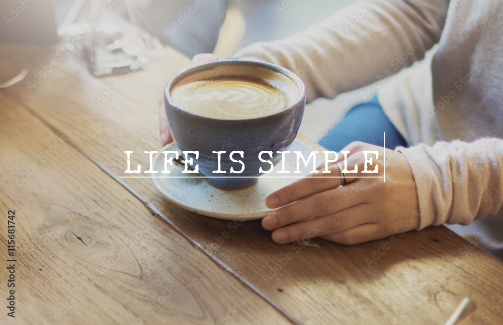 生活就是简单的咖啡放松休息时间休息概念