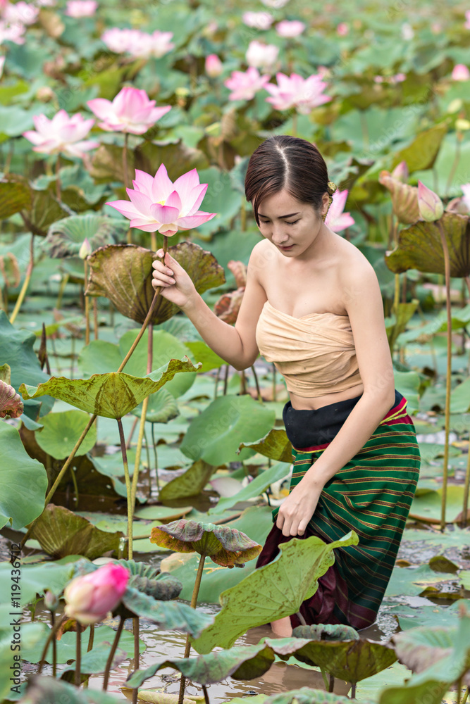 Beautiful women in Lotus Gardens