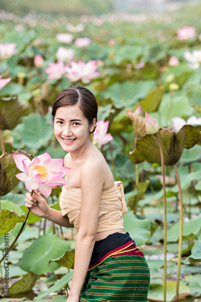 Beautiful women in Lotus Gardens