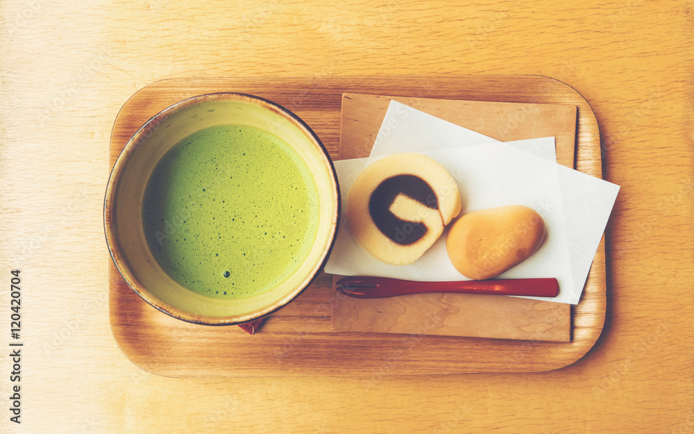 日本抹茶和传统甜点