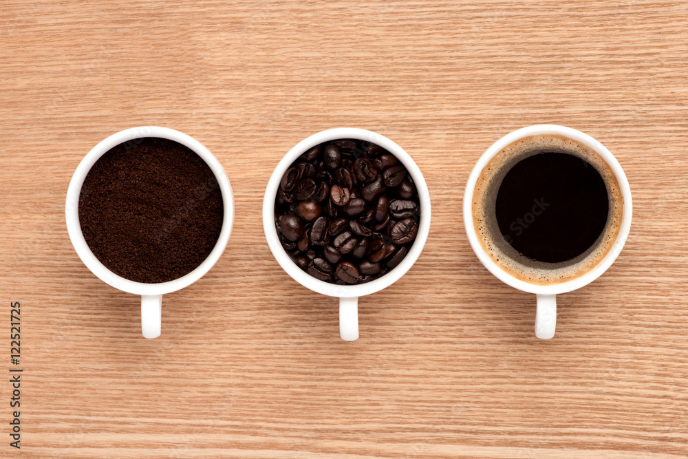 概念是咖啡的新鲜度和自然品质。
