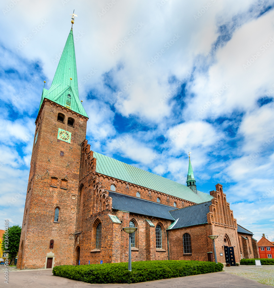 丹麦赫尔辛戈尔老城的圣奥拉夫大教堂