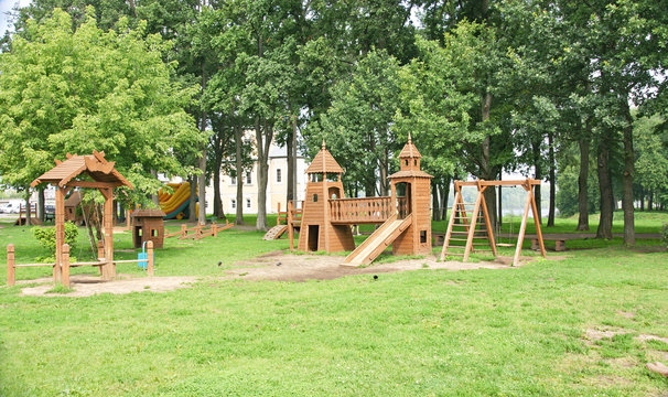 Parque infantil en Uglich, Rusia