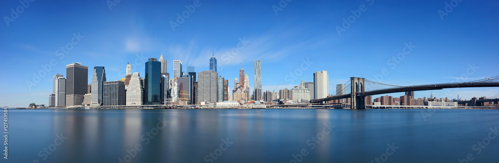 布鲁克林大桥和曼哈顿市中心