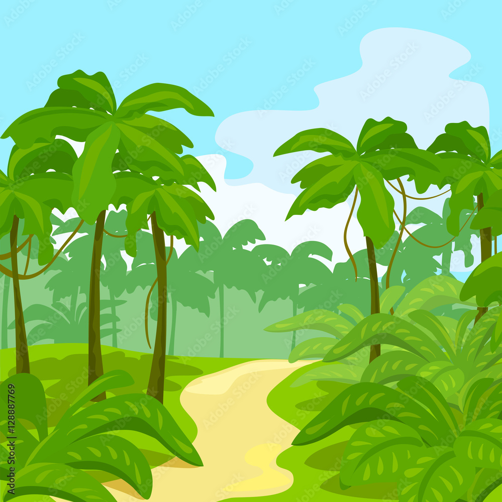 热带丛林景观