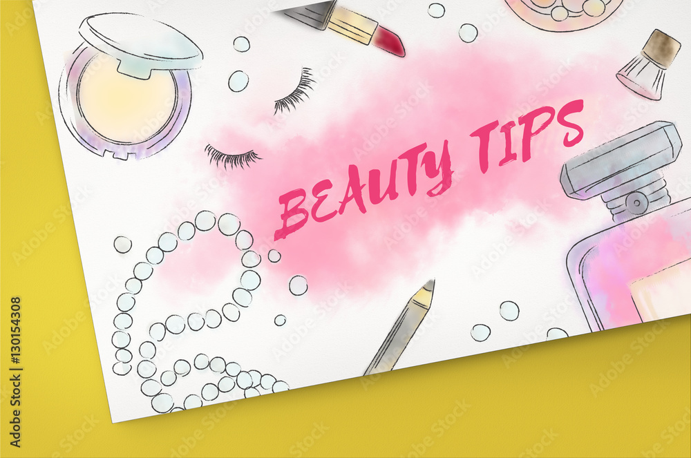 Beauty Tips Makeup Accessories Concept