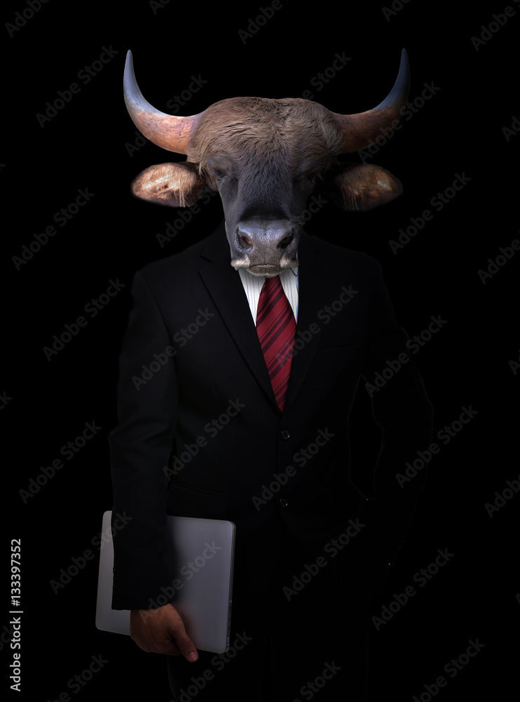 business man with animal head