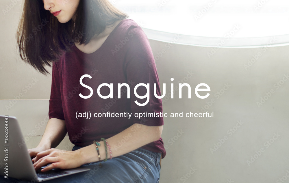 Sanguine生活方式自信乐观概念
