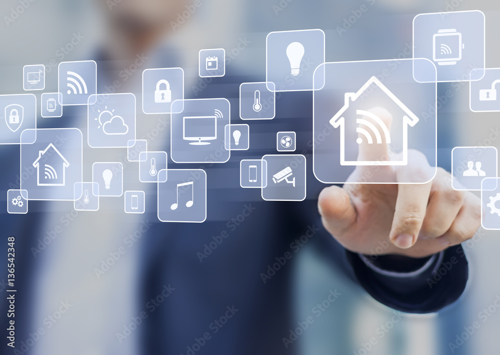 Internet of things (IOT) concept related to smart home automation