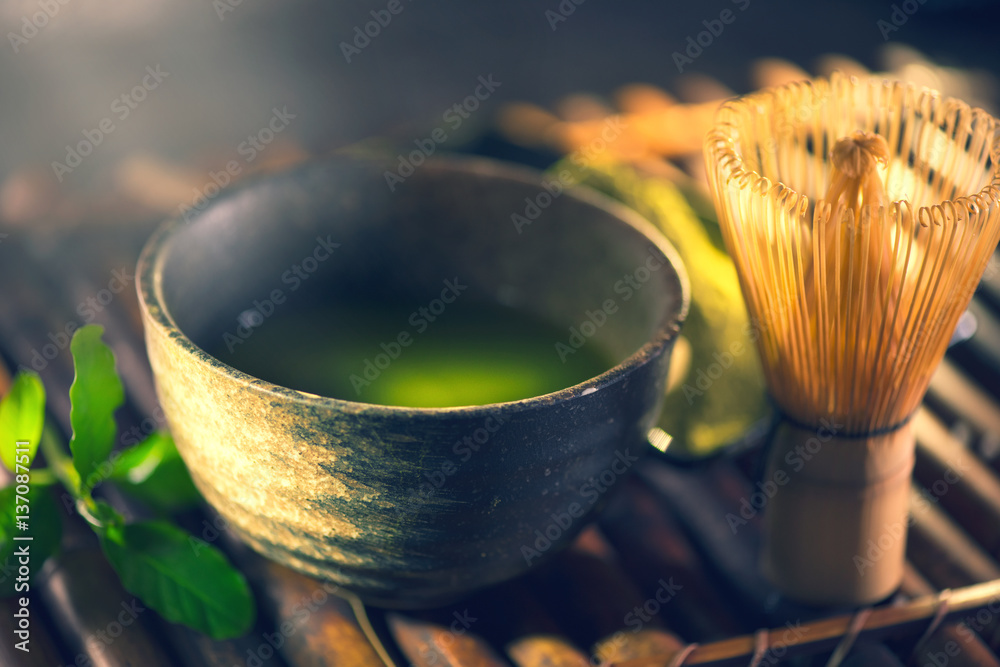 Matcha. Organic green matcha tea