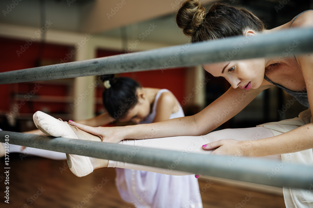 芭蕾舞演员芭蕾舞实践纯真的概念