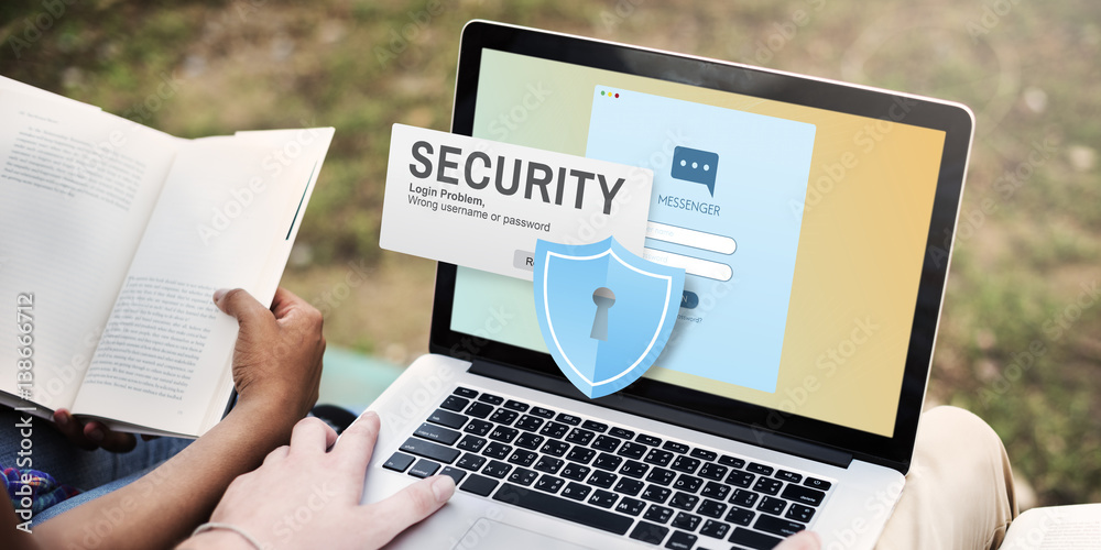 Security System Access Password Data Network Surveillance Concept
