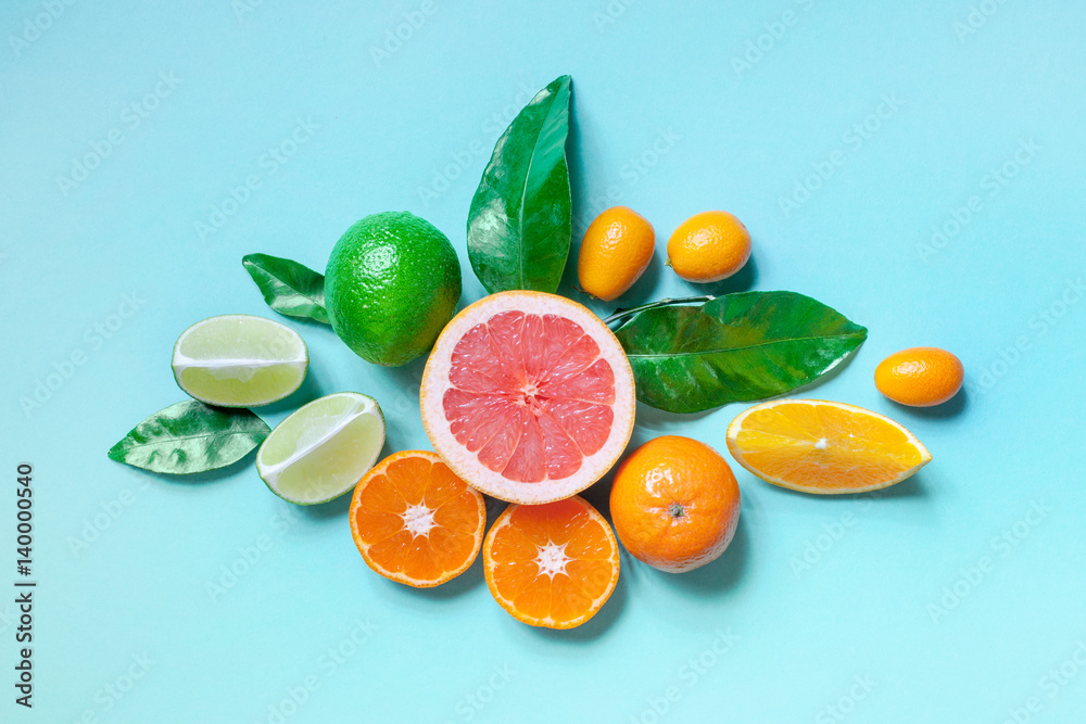 各种柑橘类水果