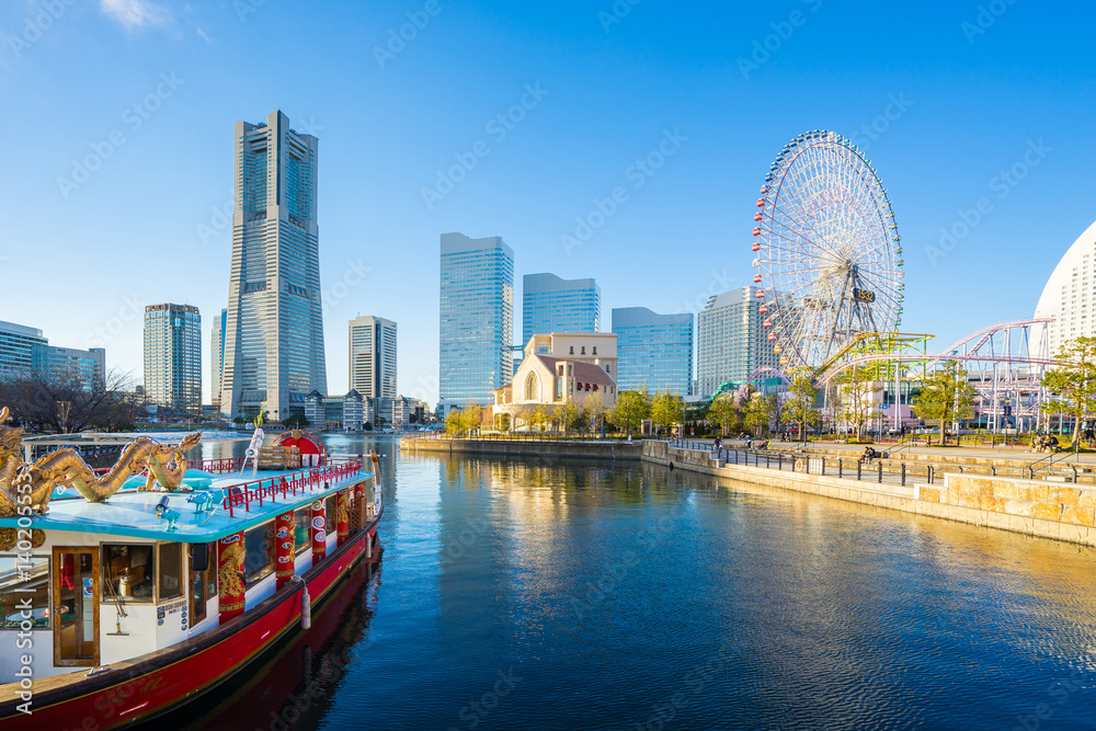 日本横滨天际线景观