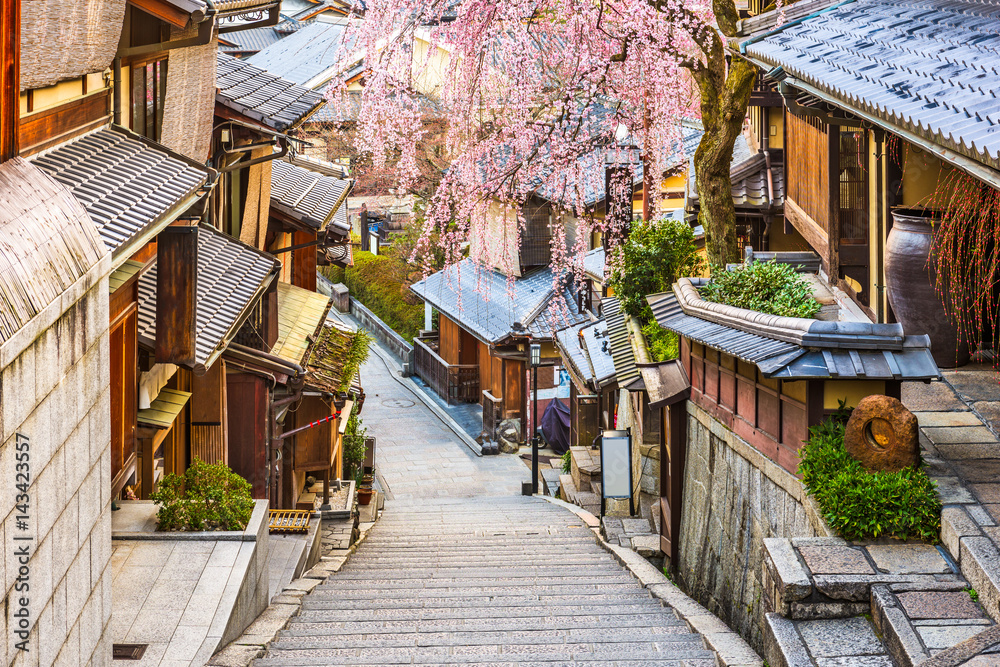 春天的日本京都