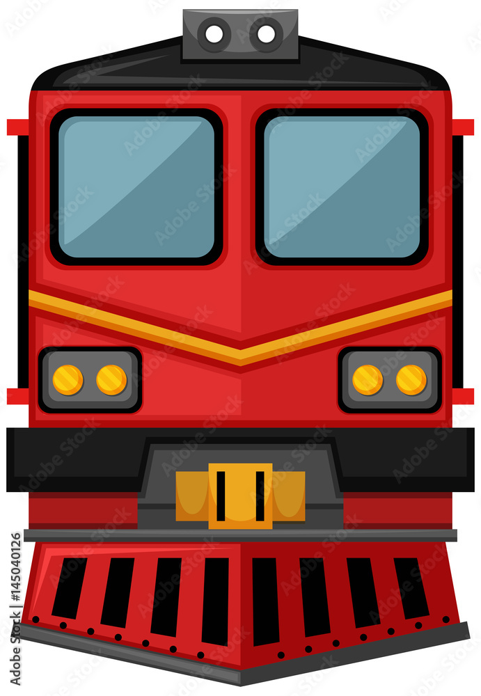 红色列车设计